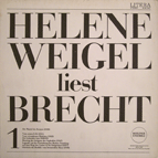 Weigel liest Brecht 1